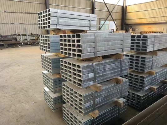 Aço galvanizado laminado a quente Aço PFC 380 X 100 para construção de paredes de contenção