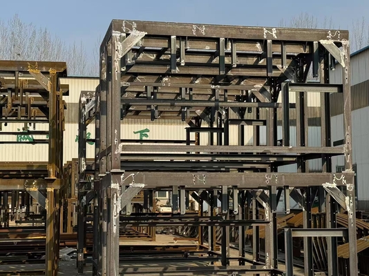Plataforma de estrutura de aço de prata personalizada de acordo com as especificações da torre de vento Método de instalação de parafusos
