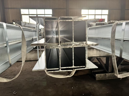 H Estrutura de vigas de aço laminadas a quente vigas de aço personalizáveis para a construção de edifícios de apoio de carga suportando industrial