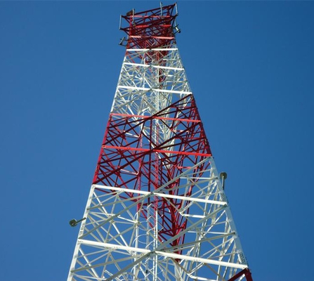 Kit de torre de telecomunicações de aço triangular personalizável de alta qualidade com suportes e acessórios de montagem